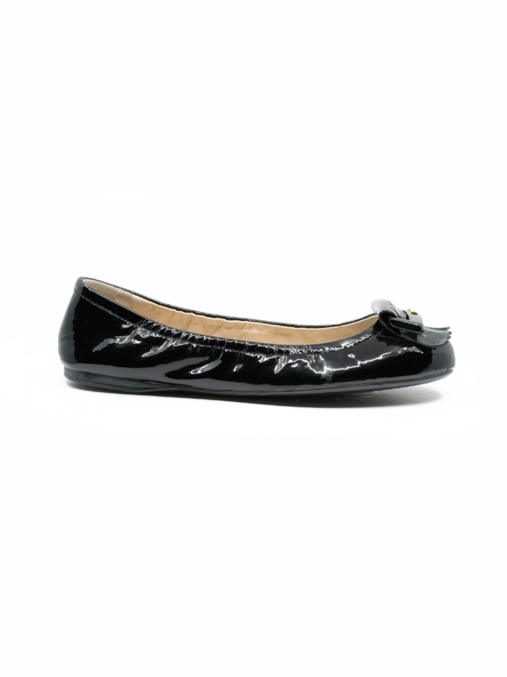 PRADA Black Patent Leather Ballerina Flats EU 38 US 8 - Picture 3 of 8